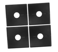 Luxshiny 4pcs Removable Wall Plate Cable Pass Through Adhesive Outlet Cover Plate for Electric Switches Black 22mm Cable Management Panel Protector for Home and Office