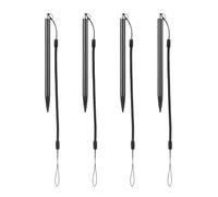 Luxshiny 4pcs Resistive Screen Stylus Pen Drawing Stylus Industrial Control Equipment Anti-loss Design Precise Input Black Aluminium Copper Abs Note-taking with Spring Lanyard