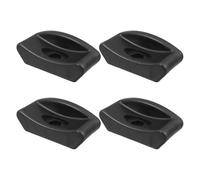 Luxshiny 4pcs Rubber Dumbbell Saddles Storage Rack for Gym Equipment, Solid Rubber Cradle with 11mm Screw Holes, Maximum Safety and Floor Protection, for Weightlifting Workout Area