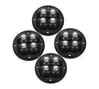 Luxshiny 4pcs Self Adhesive Mini Caster Wheels Swivel Small Appliance Rollers with Steel Ball Bearings for Kitchen Countertop Coffee Machines Storage Bins and Furniture