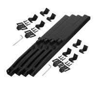 Luxshiny 4pcs Soft Close Damper for Barn Door, Pom Material Sliding Barn Door Buffer Dampers with Adaptable Installation, Black Colour, Suitable for Residential and Commercial Use