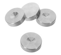 Luxshiny 4pcs Stainless Steel Speaker Spikes Non-slip Mats for Audio and Dvd Player, Anti Vibration Shock Absorber Feet Pads to Minimise Sound Vibrations and Enhance Audio Clarity for Home