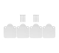 Luxshiny 4pcs Wardrobe Light Switch for Cabinet Doors, Automatic On/off Function, Easy to Use, Made of Sturdy Abs and Copper, Suitable for Pantry and Hotel Closet Use, White Colour