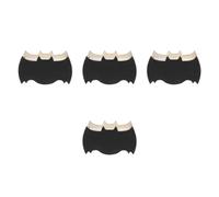 Luxshiny 4pcs Weatherproof Wooden Bat Shelter Handcrafted Outdoor Bat Houses for Garden and Backyard with Wood for Mosquito Control and Roosting