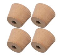 Luxshiny 4pcs Wooden Snowboard Wall Rack, Vertical Ski Display Stand | Quick Setup, Natural Grain Finish, Mounting Hardware, Adjustable Brackets, Solid Beechwood Construction, Floor-saving