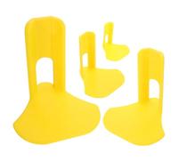 Luxshiny 4pcs Yellow Plastic Bird Leg Braces for Waterfowl and Ducks, Secure Immobilization and Offloading for Foot Pad Injury, and Broad Application in Wild or Domestic Birds