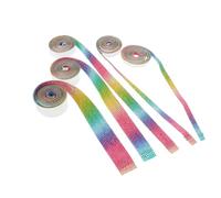 Luxshiny 5 Rolls Self-Adhesive Rhinestone Roll Rhinestone Tape Beautiful Crystal Decoration Not Easy to Fall Off Can Be Cut to Length for Car Decoration