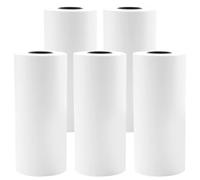 Luxshiny 5 Rolls Thermal Paper Rolls Instant Camera Accessory Lint Free Prolong Service Life White Paper Refill for Office and Hotel Use