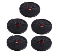 Luxshiny 5 Rolls Window Frame Trim Molding, Decorative Corner Moulding, Flexible TPE Seal Strip, Cuttable, Black, Interior DIY Home Improvement