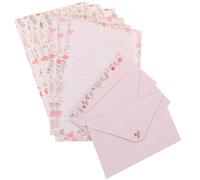 Luxshiny 5 Sets A5 Writing Paper Envelope Kit Decorative Letter Paper Envelope Set Elegant Style Artistic Atmosphere Comfortable Feel Multi Application for Copying Poems and Sorting Notes