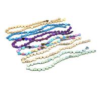 Luxshiny 50 Pcs Hollow Heart Shape Chain Beads Creative DIY Bead Accessories Silver Mini Hole Design Not Easy to Fade Jewelry Making Crafting Decorations for Door