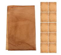 Luxshiny 50pcs Handmade Lightweight Calligraphy Paper Sheets in Antique Coffee Colour for Painting and Manuscript Calligraphy Practice Suitable for Artists and Enthusiasts