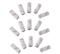 Luxshiny 50pcs Tungsten Steel Sanding Bands for Nail Drill Fine Grit Metal Bands for Removing Nail Grease and Shaping Suitable in Or Personal Manicure
