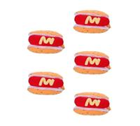 Luxshiny 5pcs Adjustable Strap Hot Dog Costume for Puppies Creative Funny Pet Halloween Outfit for Carnival Parties Photos and Dress up Events