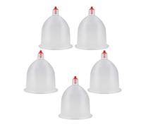 Luxshiny 5pcs Cupping for Body Massage with Vacuum Suction, Not Easy to Deform, for Beauty and Wellness Therapy at Home or Clinic