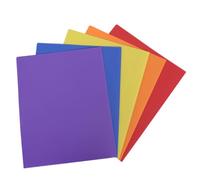 Luxshiny 5pcs Dual Pocket Folders with Spacious Two-Page Layout, Sturdy Pp Material Filing Cabinet Folder for Organizing Documents and Separating Papers, for School and Departmental