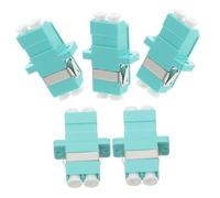 Luxshiny 5pcs Fiber Coupler Adapter Simplex Optical Connector Easy Install for Fiber Networks Compatible Patch Cables Signal Transmission for Data Centers and Communication Equipment