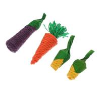 Luxshiny 5pcs Hamster Chew Made of Natural Grass for Guinea Pigs and Hamsters, Promotes Chewing and Exercise When They Are Alone or Not at Home