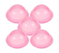 Luxshiny 5pcs Hamster Tube Stopper Plastic Cage Maze Accessories Pink Easy to Disassemble Promote Healthy Habits for DIY Hamster Maze outside The Cage