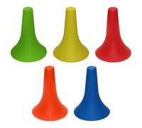 Luxshiny 5pcs Horns Shaped Football Training Marker Obstacles Made of Sturdy Pe Material for Setting up On-site Boundaries and Training Courses Random Color