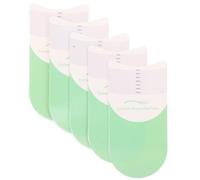 Luxshiny 5pcs Lash Measuring Ruler Eyelash Curling Ruler Precision Measurement Plastic and Paper Light Green Tools for Beauty Salons and Personal Use