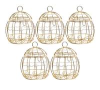 Luxshiny 5pcs Metal Birdcage Candy Boxes Hollow Iron Wire Wedding Favor Packaging Boxes for Party Decorations and Sweet Treats