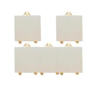 Luxshiny 5pcs Mini Easels Wooden Pine Wood Foldable Lightweight Creative Holders White Without Wood Splinter for Pictures Menus at Gatherings and Parties