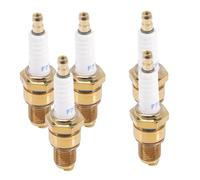 Luxshiny 5pcs Professional Spark Plugs for Generators Lawn Mowers Tractors Water Pumps High Efficiency Ignition Replacement with Stable Performance and Easy Installation