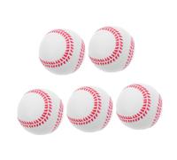 Luxshiny 5pcs Rubber Bounce Baseball Training Balls for Beginner Sports Practice Safe Material for Enhances Tactile Awareness and Motor Skills Great for Outdoor Activities