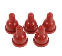 Luxshiny 5pcs Rubber Kitten Milk Bottle Nipples and Small PET Feeder for Animals - Leakproof Replacement Teats for Wildlife Rehab Feeding