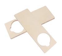 Luxshiny 5pcs Unfinished Blank Door Hanger Sign Wooden Door Knob Hangers for DIY Home Decor Creative Expression Easy Installation Versatile Design for Office Hotel Decoration