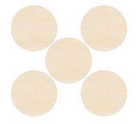Luxshiny 5pcs Unfinished Wood Circles Blank Round Wood Plaques for Drawing Versatile Use Natural Material for Artistic Projects and School Projects