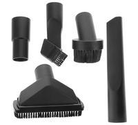 Luxshiny 5pcs Universal Vacuum Cleaner Attachments Set Round Brush and Nozzle Heads, 32mm/35mm Inner Diameter Vacuum Accessories Kit for Home Cleaning and Upholstery Care