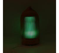 Luxshiny 5v USB Mini Aroma Diffuser Humidifier with 7-color LED Light, Ultrasonic Mist Maker, Wood Grain Desktop Essential Oil Aromatherapy for Home and Office