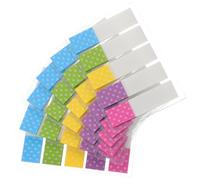 Luxshiny 6 Packs of Assorted Color Self-Adhesive Pet Page Tabs with Bright Colours, Easy to Write and Can Be Affixed Anywhere, for Study and Work Organisation