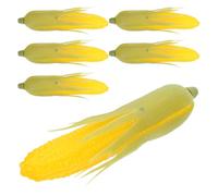 Luxshiny 6 Pcs Artificial Corn Cob Models, Realistic Vegetable Decor for Kitchen Display, Lifelike Fake Corn Photography Props for Autumn Harvest & Shop Window (Approx. 21cm)