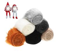 Luxshiny 6 Rolls Artificial Tops Faux Ribbon Fabric for DIY Crafts Home Decor Crafting for Sewing Creative Decorations