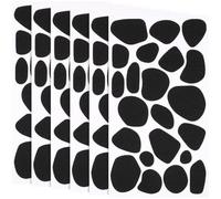 Luxshiny 6 Sheets Cow Print Felt Stickers Self-Adhesive DIY Felt Circles for Kids Wall Decor Clothing Accessories and Handmade Craft Projects
