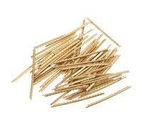 Luxshiny 60pcs Brass Fret Wire Guitar Parts Replacement Electric Guitar Fret Parts Smooth Surface Easy to Install Golden Fingerboard DIY Luthier Supplies