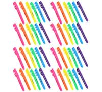 Luxshiny 60pcs Fluorescent Highlighter Set with Fine and Tips | Quick Drying Plastic Markers, Smudge Prevention for Journaling and School, Suited to Teachers and Professionals
