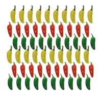 Luxshiny 60pcs Mini Simulation Peppers Bubble Peppers Foam Accessories Lightweight and Easy to Carry for Gift or Teaching Material Use Random Color