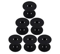 Luxshiny 6pcs Black Electric Cord Reel, Plastic Wire Spool, Small Wire Spools for Cable Management, Nylon Webbing Winding for Welding Cables in Warehouse
