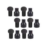 Luxshiny 6Pcs Black Mushroom Head Makeup Puff with Handle High-grade Soft Foundation Cream Sponges for Wet and Dry Use Portable Beauty Powder Brush for Women and Professional Salon Use