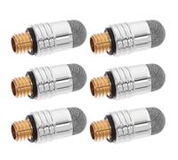 Luxshiny 6pcs Capacitive Stylus Tips Scribe Pen Tips Fiber Mesh Design Enhanced Precision Scratch-resistant for Touch Screen Application Compatible with Smartphone Tablet Silver