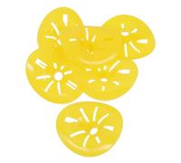 Luxshiny 6pcs Escape Porter Valve Beekeeping Nest Door Beekeeping Entrance Gate Cone-shaped PP Yellow One-way Door for Beehive and Bee, for Beekeepers