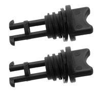 Luxshiny 6pcs Kayak Scupper Drain Plug Nylon Black for Canoe and Raft
