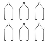 Luxshiny 6pcs Metal Reptile Lampshade Clips for Terrarium Heat Lamps, Practical Light Holders for Climbing Pets, Suitable for Tortoise and Turtle Basking Accessories