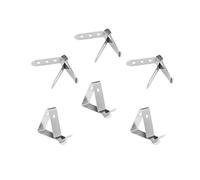 Luxshiny 6pcs Stainless Steel Meat Thermometer Holder Clips Food Grade Practical Probe Clip Set for Bbq Grill Keeping Probes Level and Steady, Washable and Sturdy Kitchen Gadget