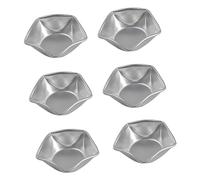 Luxshiny 6pcs Star Shaped Cake Mold Non Stick Baking Cups for Pudding Dessert Bakeware Easy Clean Oven Safe Dishwasher Friendly