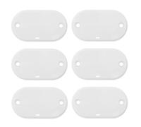 Luxshiny 6pcs White Plastic Refrigerator Control Cover Plate with Clip-on Structure, Resists Deformation and Prevents Foreign Object Entry, Suitable for Commercial Freezer Repair